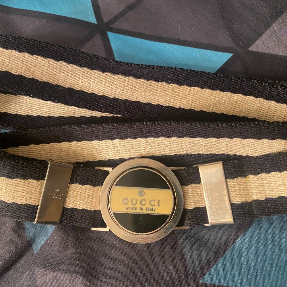 GUCCI web interlocking belt